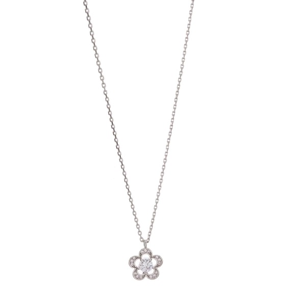 KATE SPADE • Silver Stencil Scalloped Necklace - Picture 3 of 6